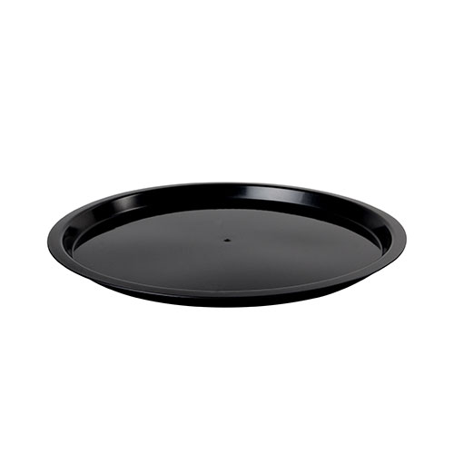 Innovative Designs Round Catering Tray, 12", Black