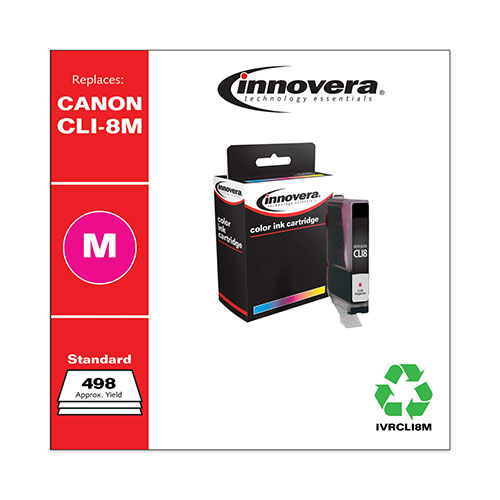 Innovera Remanufactured Magenta Ink, Replacement For Canon CLI8M (0622B002), 498 Page Yield