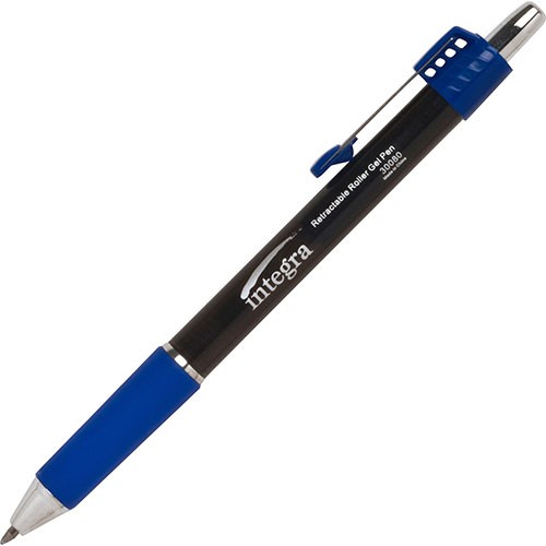 Integra Pen, Roller Gel, Retractable, .7mm, Blue Barrel, Blue Ink