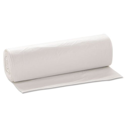 InteplastPitt Low-Density Commercial Can Liners, 56 gal, 1.15 mil, 43" x 47", Natural, 100/Carton