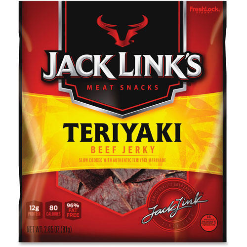 Jack Link's Teriyaki Beef Jerky, 2.85oz. Bag