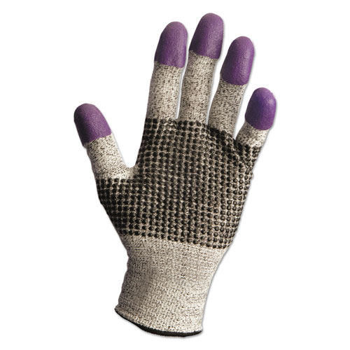 Jackson Safety® G60 Purple Nitrile Gloves, 240mm Length, Large/Size 9, Black/White, 12 Pair/CT