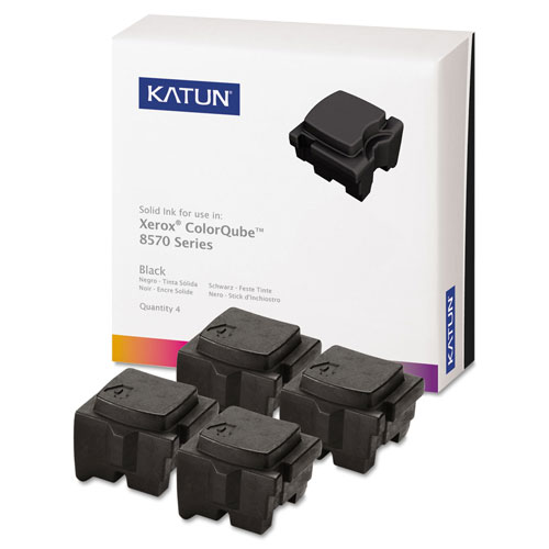 Katun Compatible 108R00930 () High-Yield Solid Ink Stick, 8600 Page-Yield, Black