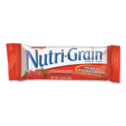 Kellogg's Nutri-Grain Soft Baked Breakfast Bars, Strawberry, 1.3 oz, 8/Box