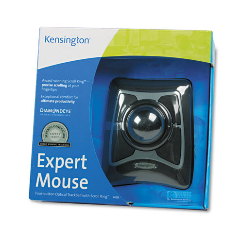 Kensington Expert Mouse - Trackball - Optical - Wired - PS/2, USB