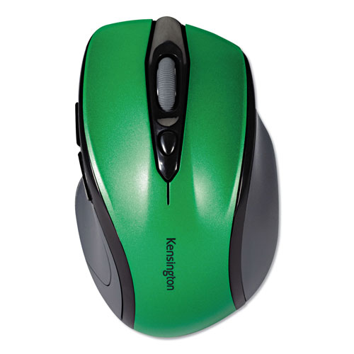 Kensington Pro Fit Mid-Size Wireless Mouse, 2.4 GHz Frequency/30 ft Wireless Range, Right Hand Use, Emerald Green