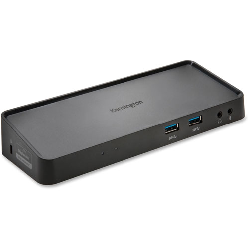 Kensington SD3600 Universal USB 3.0 Mountable Docking Station, 9 1/2 x 3 1/4 x 6 1/2, Black