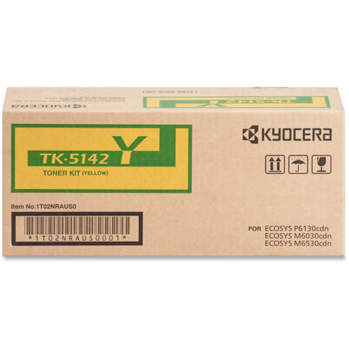 Kyocera Toner Cartridge f/6130/6030, 5000 Page Yield, Yellow
