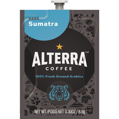 Flavia™ Alterra Sumatra Coffee Freshpack, Sumatra, 0.3 oz Pouch, 100/Carton