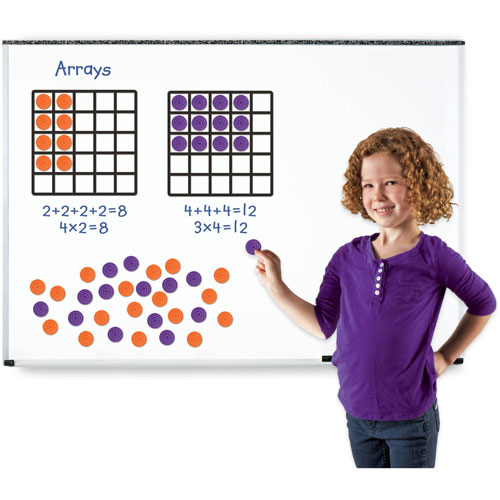 Learning Resources Giant Magnetic Array Set, 52Pcs, Ast