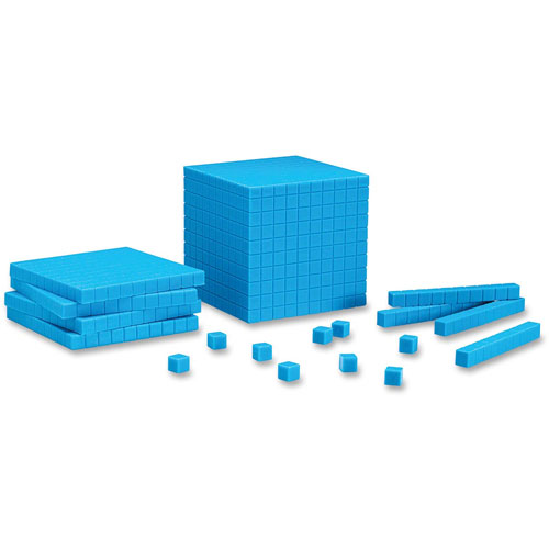 Learning Resources Plastic Base Ten Starter Set, Blue
