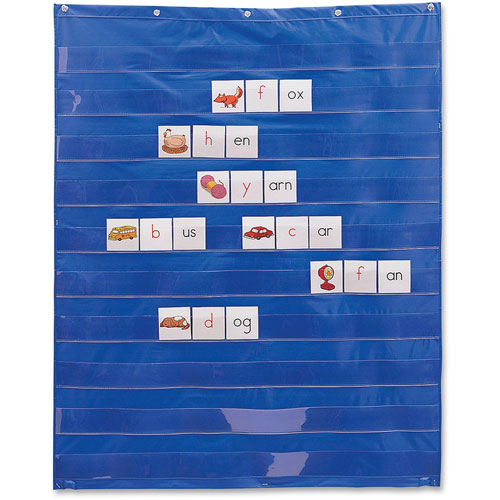 Learning Resources Standard Pocket Chart, 33-1/2" x 42", Blue
