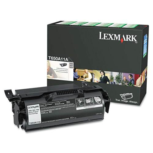 Lexmark T650A11A (T65x) Return Program Toner, 7000 Page-Yield, Black