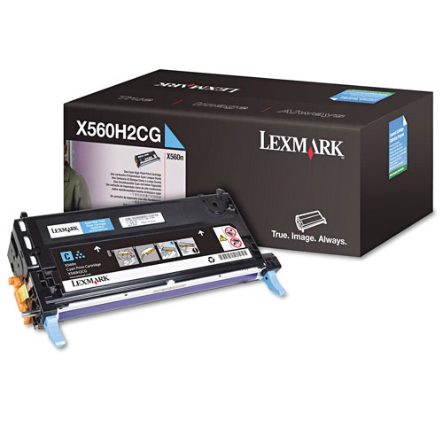 Lexmark X560H2CG High-Yield Toner, 10000 Page-Yield, Cyan