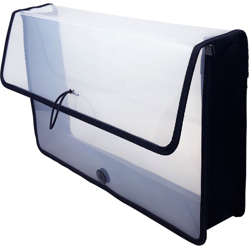 Lion EXPAND-N-FILE File Wallet - 3" Folder Capacity - Poly - Clear - 1 Each