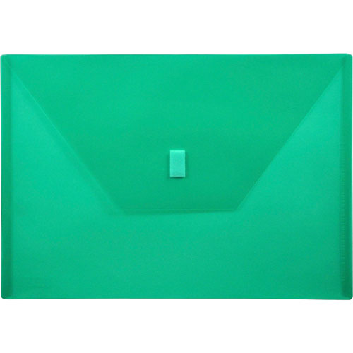 Lion Poly Envelope, Hook and Loop Closure, 13" x 9 3/8" , ./Green