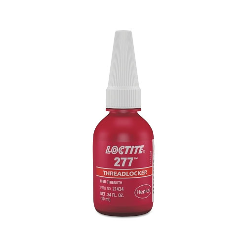 Loctite 277™ High-Strength Threadlocker, 10 mL, 7/8 in dia or Smaller, Red