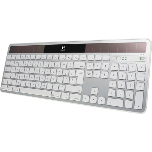 Logitech Wireless Solar Keyboard for Mac, White