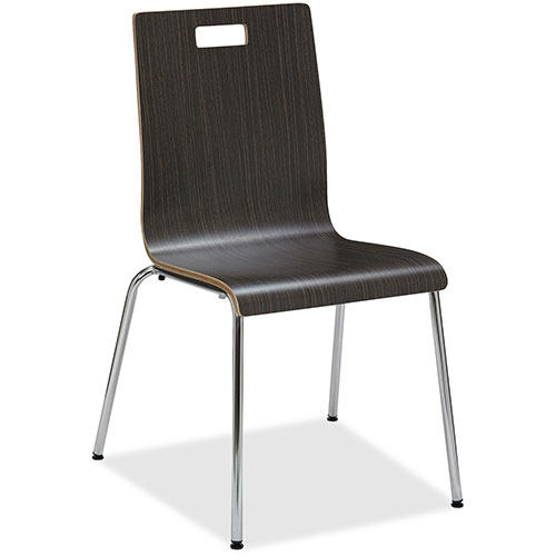 Lorell Brentwood Cafe Chair, 20-1/2" x 21" x 34", 2/CT, Espresso