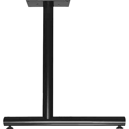 Lorell C-Leg Table Base with Glides, Black