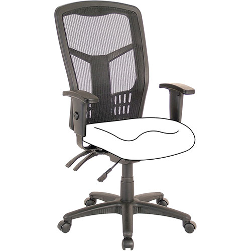Lorell Chair Frame, High-Back, 28-1/2"x28-1/2"x45", Black