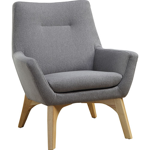 Lorell Chair, Lumbar Support, 32-3/5"Wx19-3/4"Lx35-1/2"H, Gray/Natural