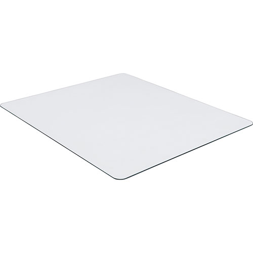 Lorell Chairmat, Tempered Glass, 44"Wx50"Lx1/4"H, Clear