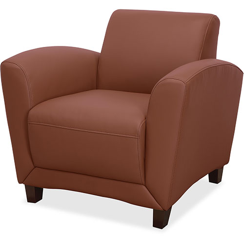 Lorell Club Chair, 34-1/2" x 36" x 31-1/4", Tan