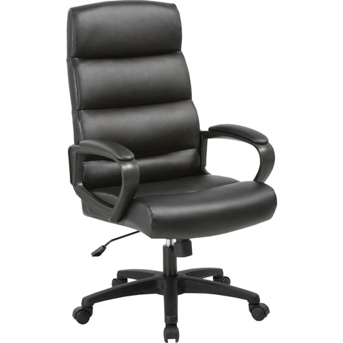 Lorell Executive Chair, High-Back, 25"Wx26-1/2"Lx46-1/2"H, Black