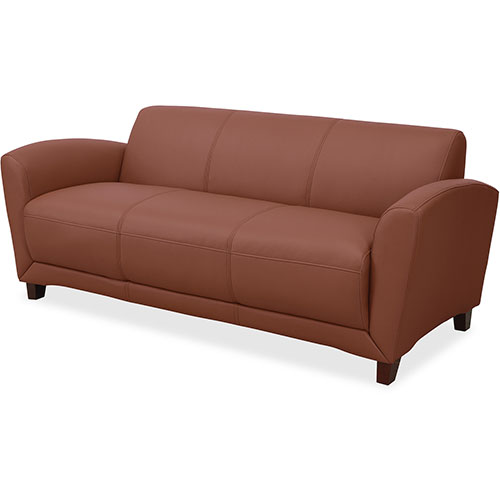 Lorell Reception Sofa, 34-1/2" x 75' x 31-1/4", Tan