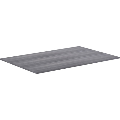 Lorell Revelance Conference Rectangular Tabletop, 71.6" x 47.3" x 1" x 1", Material: Laminate, Polyvinyl Chloride (PVC) Edge, Particleboard Table Top, Finish: Weathered Charcoal