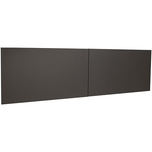 Lorell Stack-On Hutch Door Kit, f/ 60", Charcoal