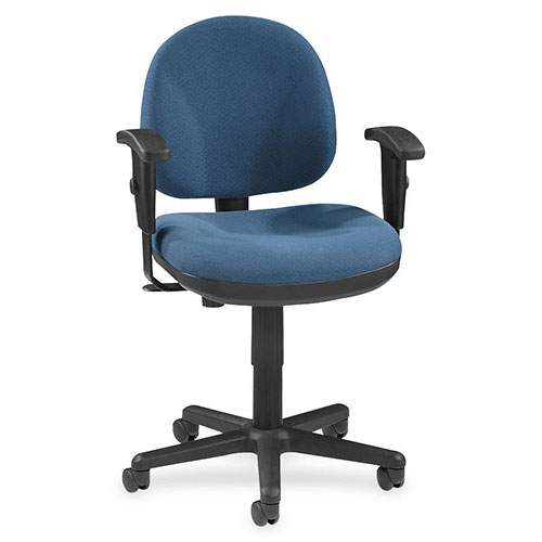 Lorell Swivel Task Chair, Blue