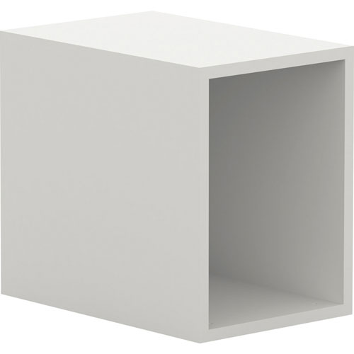 Lorell White Single Cubby Storage Base Adder Unit, 11.8" x 17.8" Depth x 15.8" Height, White