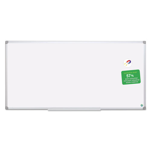 MasterVision™ Earth Dry Erase Board, White/Silver, 48 x 96