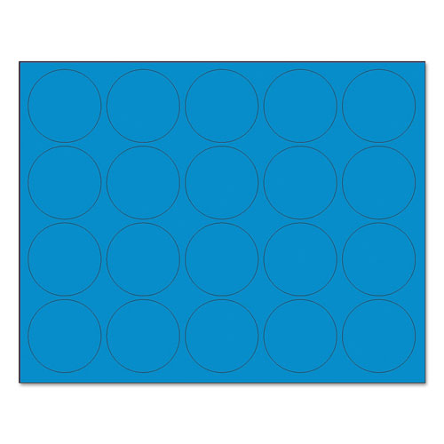 MasterVision™ Interchangeable Magnetic Board Accessories, Circles, Blue, 3/4", 20/Pack