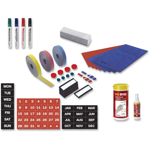 MasterVision™ Magnetic Board Accessory Kit, Blue/Red