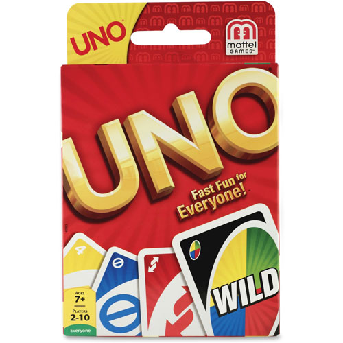 Mattel Uno Card Game, 7 And Up