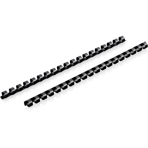 Mead Binding Spines, 19-Hole, 70-Sheet Capacity, 7/16" , 125/Bx,Bk