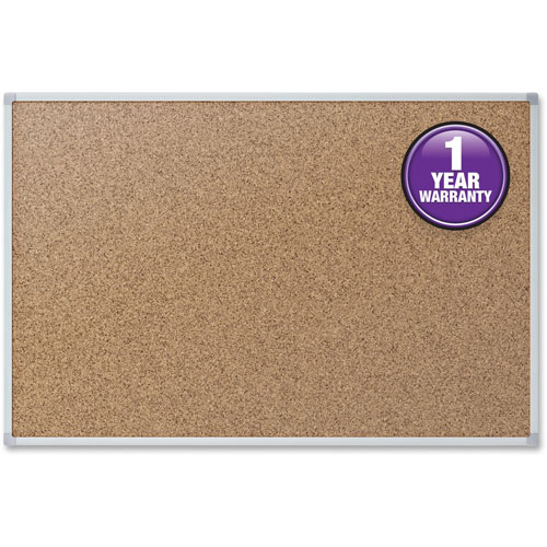 Mead Cork Board, 2"x1-1/2", Aluminum