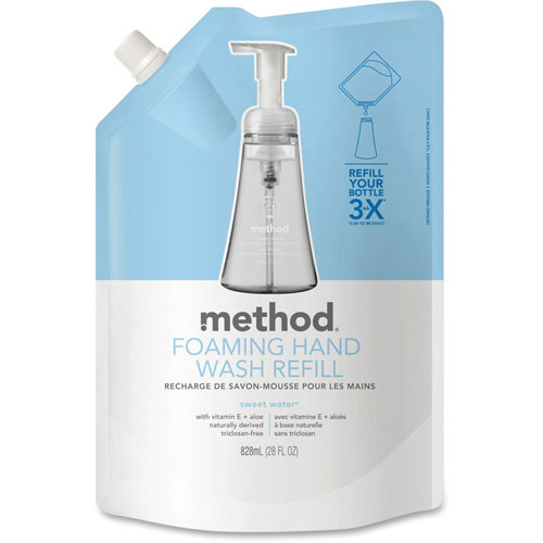 Method Products Foaming Hand Wash Refill, Sweet Water, 28 oz Pouch