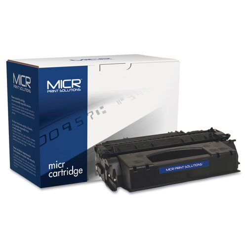 MICR Print Solutions Compatible Q7553X(M) (53XM) High-Yield MICR Toner, 7000 Page-Yield, Black