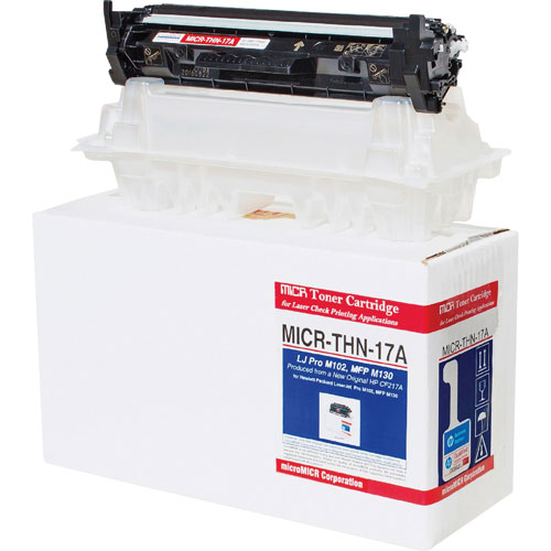 Micromicr MICR Toner Cartridge, Alternative for HP 17A, Laser, Standard Yield, 1600 Pages, 1 Each