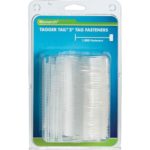 Monarch Tagger Tail Fasteners, Polypropylene, 2" Long, 1,000/Pack