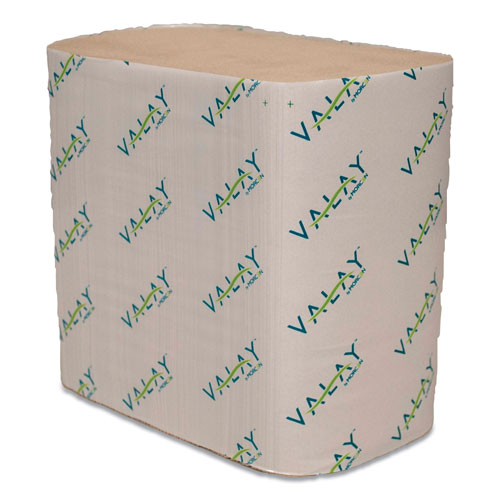 Morcon Paper Valay Interfolded Napkins, 2-Ply, 6.5 x 8.25, Kraft, 6,000/Carton