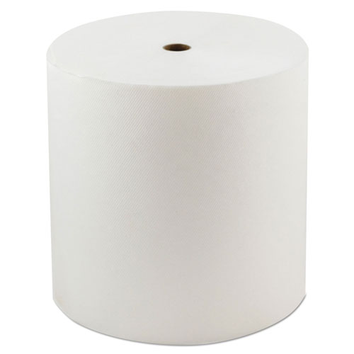 Morcon Paper Valay Proprietary Roll Towels, 1-Ply, 8" x 800 ft, White, 6 Rolls/Carton