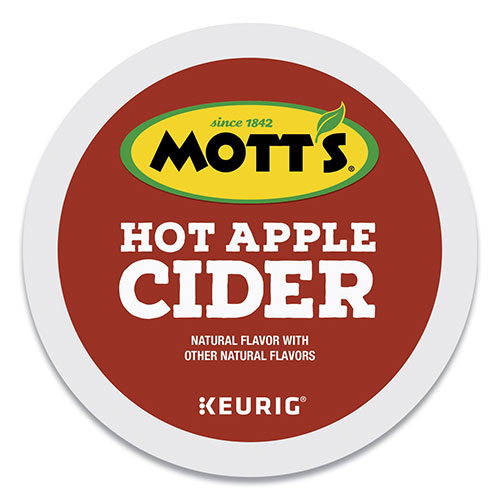Mott's Inc. Hot Apple Cider K-Cup Pods, 1 oz K-Cup Pod, 24/Box