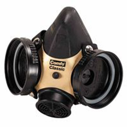 MSA Comfo Classic Respirator, Large, Silicone, Particles and Gases
