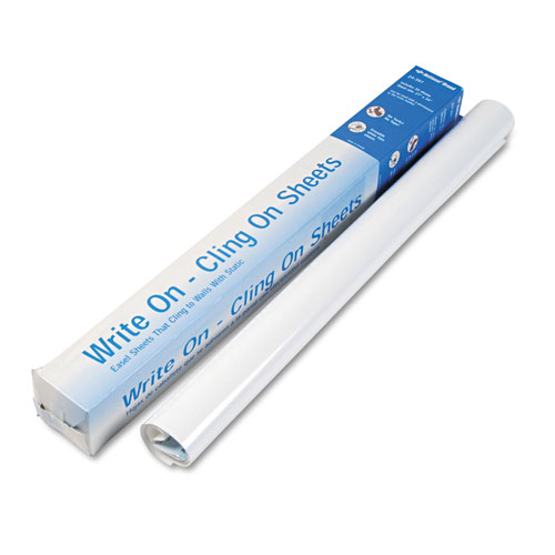 National Brand Write On-Cling On Easel Pad, Unruled, 27 x 34, White, 35 Sheets