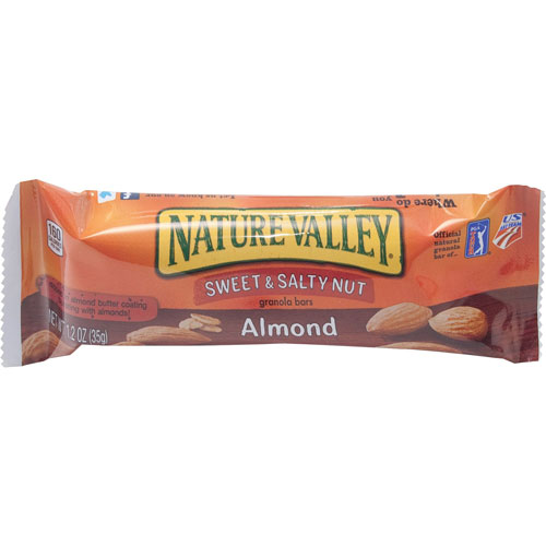 Nature Valley® Nut Granola Bars, Sweet/Salty, 1.2oz, 16/BX, Almond